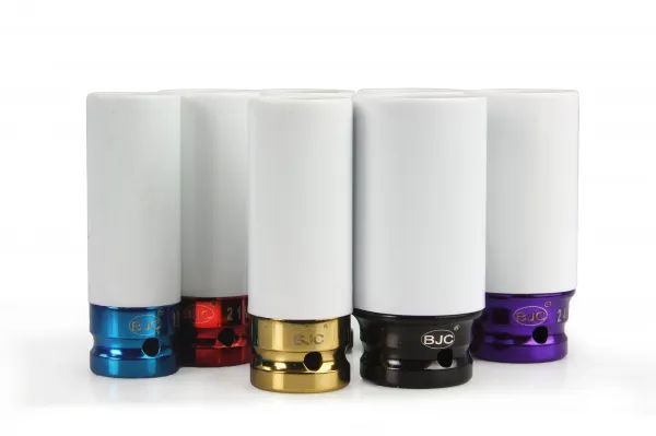 BJC Sada rázových hlavíc na ALU disky 1/2" – 7 dielna (17–27 mm), 80 mm
