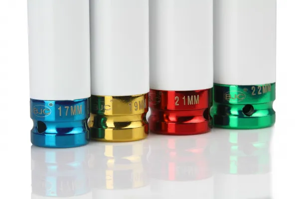 BJC Sada rázových hlavíc na ALU disky 1/2" – 7 dielna (17–27 mm), 80 mm