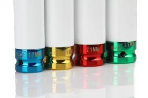 BJC Sada rázových hlavíc na ALU disky 1/2" – 7 dielna (17–27 mm), 80 mm