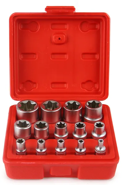 Nástrčné kľúče vnútorný torx E4-E24 14ks