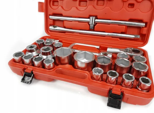 GOLA SADA 3/4 "a 1" 26 ks 21-65mm hlavice + račňa + redukcia