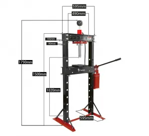 Hydraulický lis 20T - dvojstupňová pumpa REDATS H-370