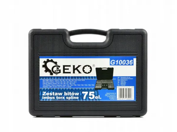 Geko Súprava imbusových kľúčov 75 ks