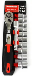 Gola sada 1/4" 12ks 10-22mm