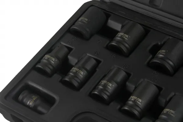 MARPOL Nástrčné nárazové kované kľúče 1/2'' 10-24 mm krátke 13 dielna sada