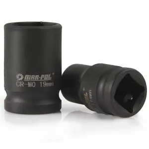 MARPOL Nástrčné nárazové kované kľúče 1/2'' 10-24 mm krátke 13 dielna sada