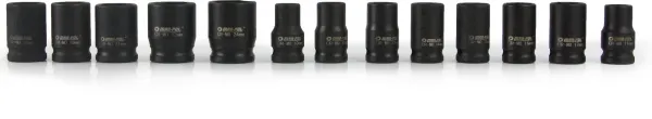 MARPOL Nástrčné nárazové kované kľúče 1/2'' 10-24 mm krátke 13 dielna sada