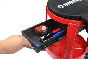 MARPOL Dielenská stolička so zásuvkami – 2 zásuvky + polica (41 cm)