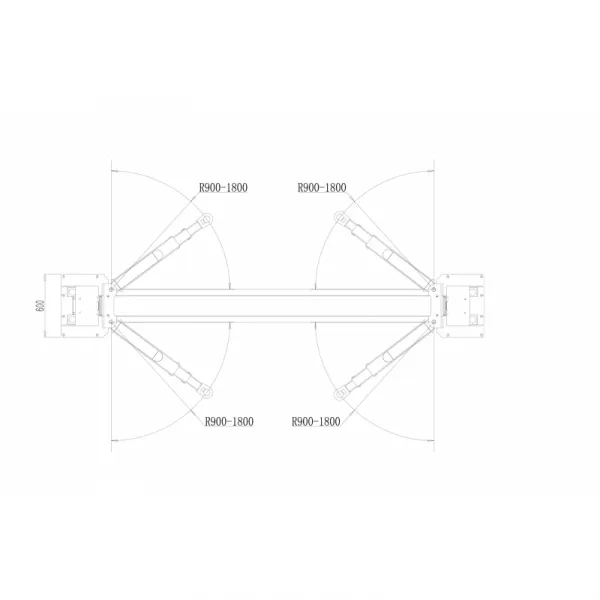 NORMET Dvojstĺpový zdvihák 5T - 4x ramená až 1800mm