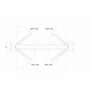 NORMET Dvojstĺpový zdvihák 5T - 4x ramená až 1800mm