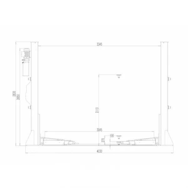 NORMET Dvojstĺpový zdvihák 5T - 4x ramená až 1800mm