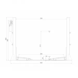 NORMET Dvojstĺpový zdvihák 5T - 4x ramená až 1800mm