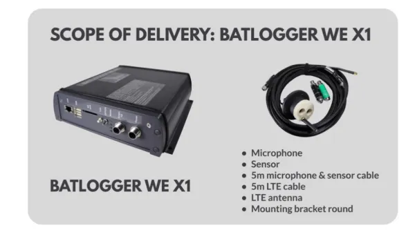 ELEKON Batlogger WE X1 ultrazvukový detektor pre veterné turbíny