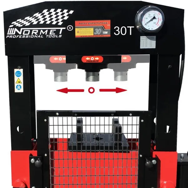 NORMET Pneumaticko-hydraulický lis 30T - posuvný piest