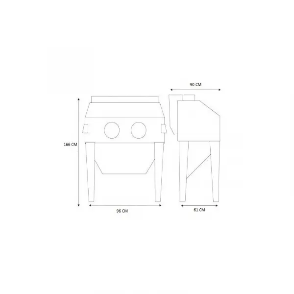 CORMAK Pieskovací box 350l -TOP