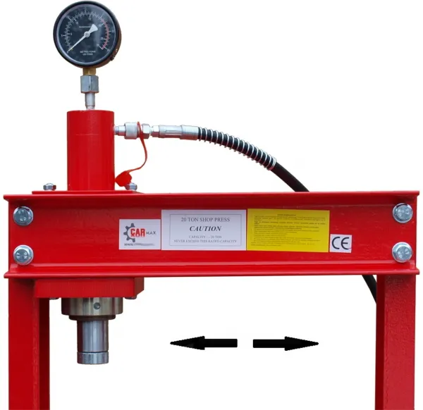 Hydraulický lis s tlakomerom 20T - 2st.pumpa - 85kg