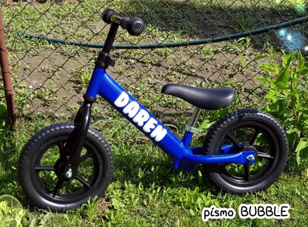 Moje odrážadlo s menom - modré