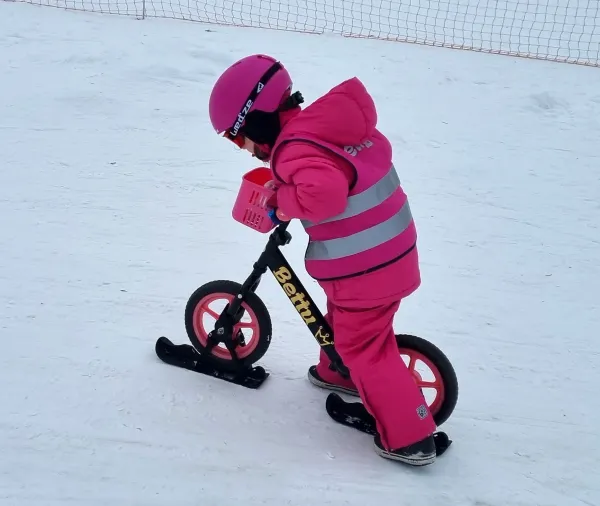 myRunbike SKI adaptér na Moje odrážadlo - lyže do snehu