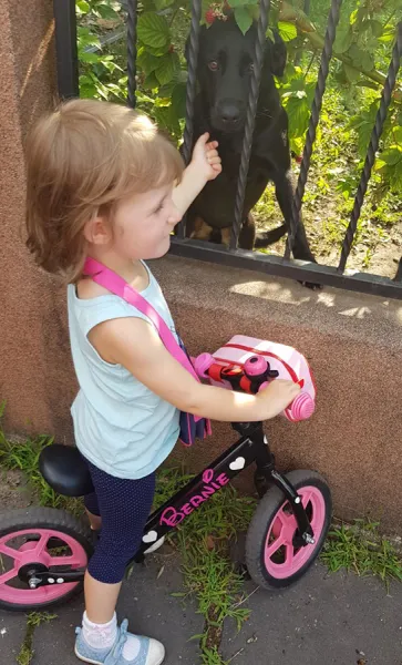 myRunbike taška na volant - ružová