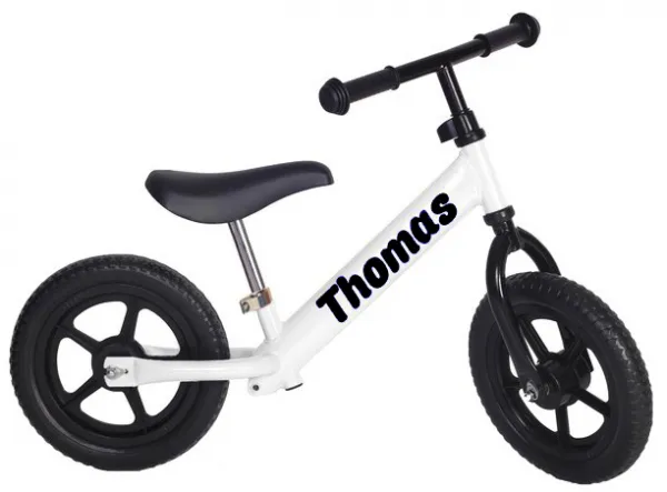 myRunbike Moje odrážadlo s menom - biele