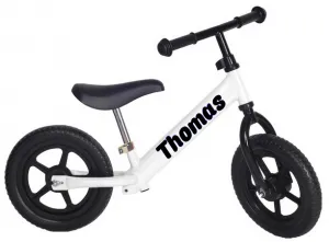 myRunbike Moje odrážadlo s menom - biele