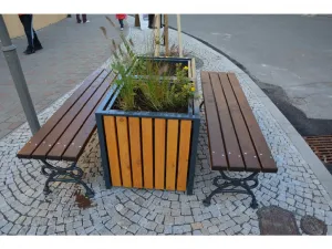 Liatinová lavička RELAX bez operadla