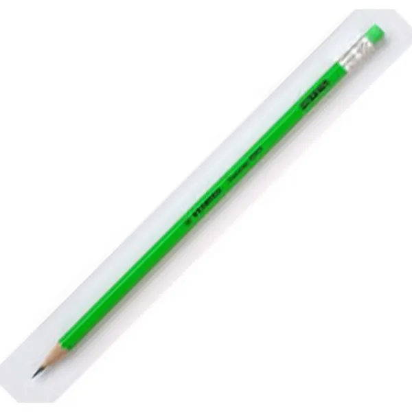 Ceruzka STABILO Swano Fluo s gumou zelená 12ks