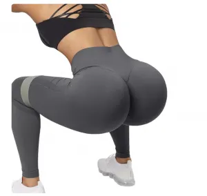 Legínovo Tmavo sivé push-up legíny Veľkosť: M