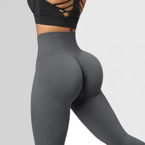 Legínovo Tmavo sivé push-up legíny Veľkosť: M