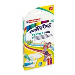 Fix popisovač FUNTASTIC TEXTILE FUN Edding 17 sada