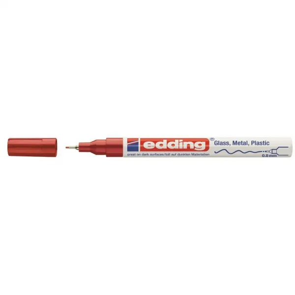 Lakový popisovač edding 780 červený