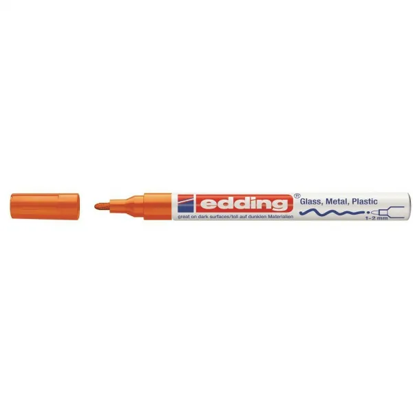 Lakový popisovač edding 751 oranžový