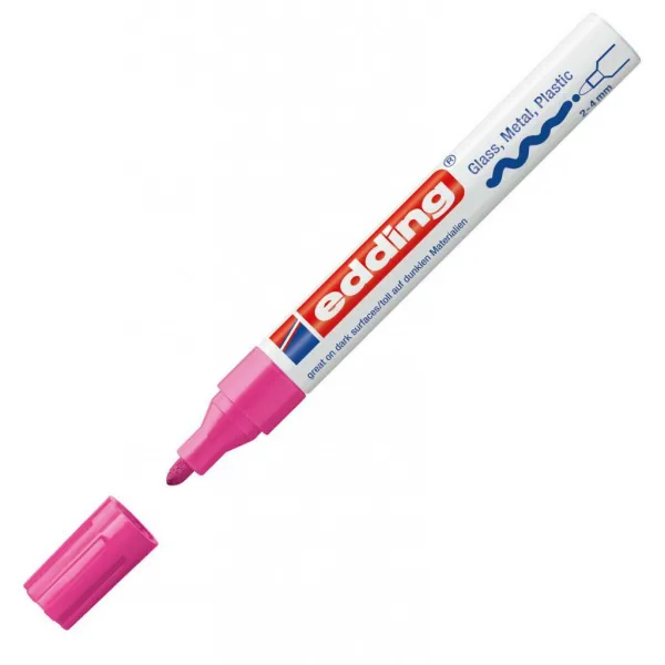 Lakový popisovač edding 750 ružový