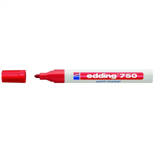 Lakový popisovač edding 750 červený