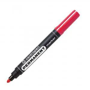 Permanentný popisovač Centropen 8566 červený