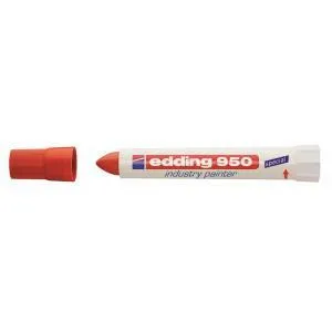 Priemyselný voskový popisovač edding 950 červený