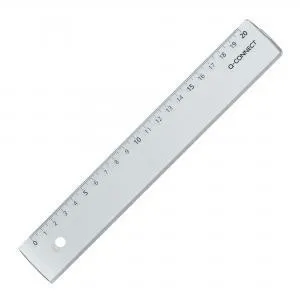 Pravítko Q-CONNECT 20cm transparentné