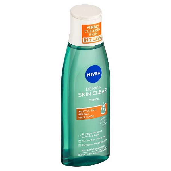 Nivea Derma Skin Clear čistiaca pleťová voda 200 ml