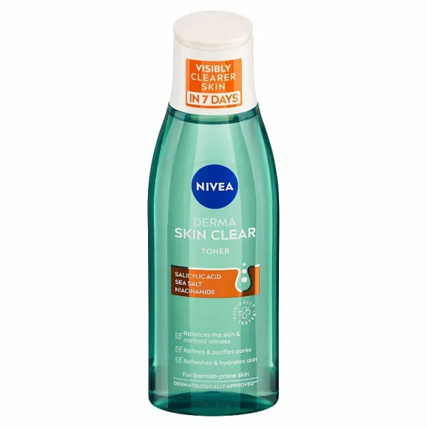 Nivea Derma Skin Clear čistiaca pleťová voda 200 ml