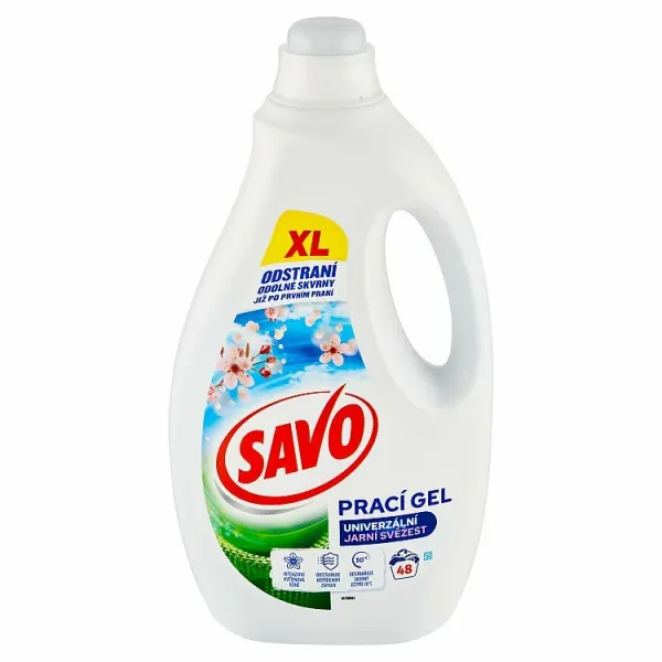 Savo Jarná sviežosť univerzálne gél na pranie 48 praní 2,4 l 1ks