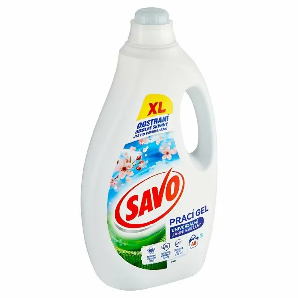 Savo Jarná sviežosť univerzálne gél na pranie 48 praní 2,4 l 1ks