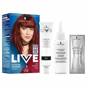 Schwarzkopf LIVE Intense Colour permanentná farba na vlasy odtieň 043 Red Passion 1 ks