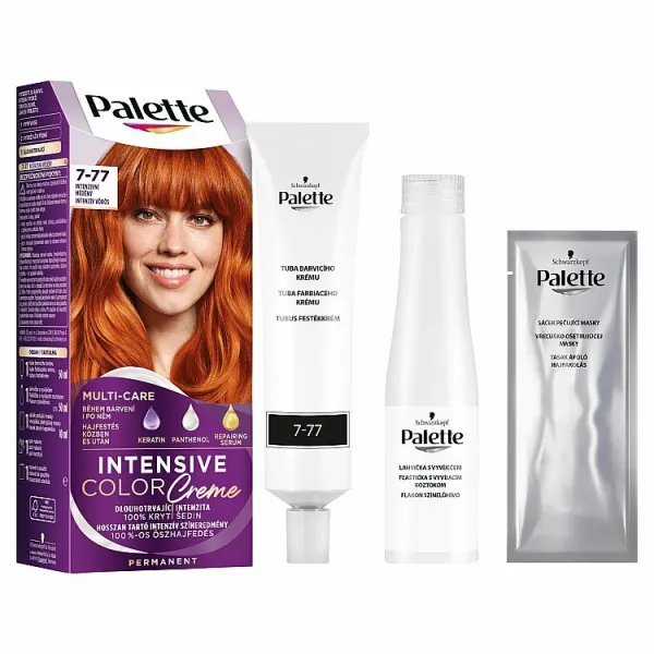 Schwarzkopf Palette Intensive Color Creme permanentná farba na vlasy odtieň 7-77 Intensive Copper 1 ks