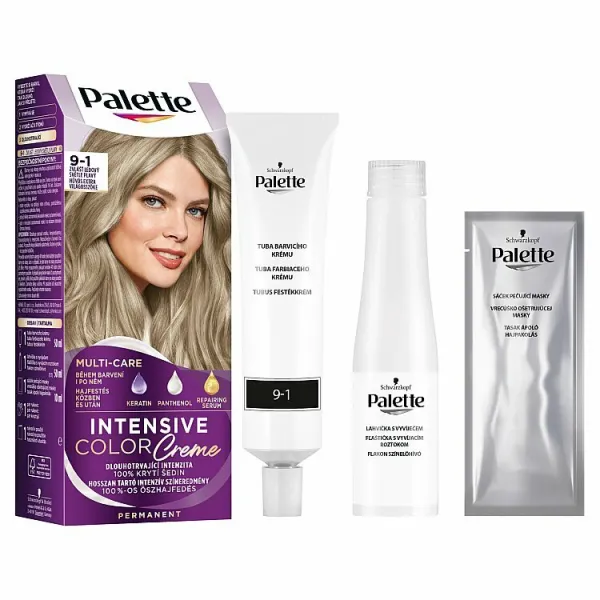 Schwarzkopf Palette Intensive Color Creme permanentná farba na vlasy odtieň 9-1 Cool Extra Light Blonde 1 ks