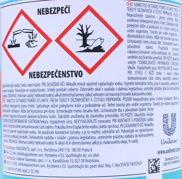 Domestos WC čistič Atlantic Fresh 750 ml