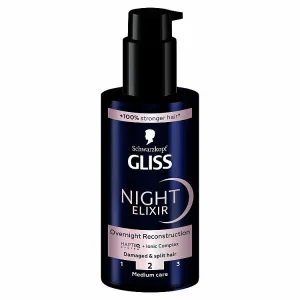 Gliss Night Elixir Overnight Reconstruction nočný elixír na vlasy 100 ml