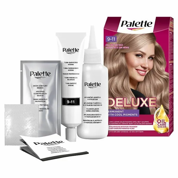 Schwarzkopf Palette Deluxe permanentná farba na vlasy odtieň 9-11 Cool Light Grey Rose 1 ks