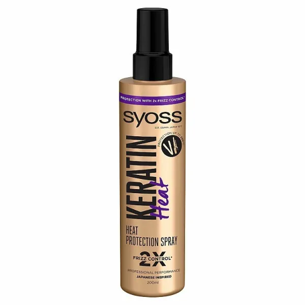 Syoss Keratin Heat sprej ochrana pred teplom 200 ml