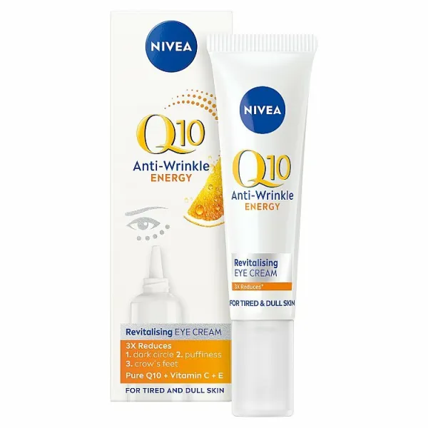 Nivea Q10 Energy očný krém proti vráskam 15 ml