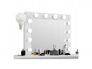 JAKS Toaletný stolík Hollywood Premium s LED osvetlením TL08 White
